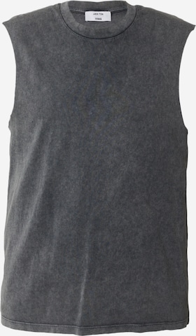 DAN FOX APPAREL قميص 'Lucian' بلون رمادي: الأمام