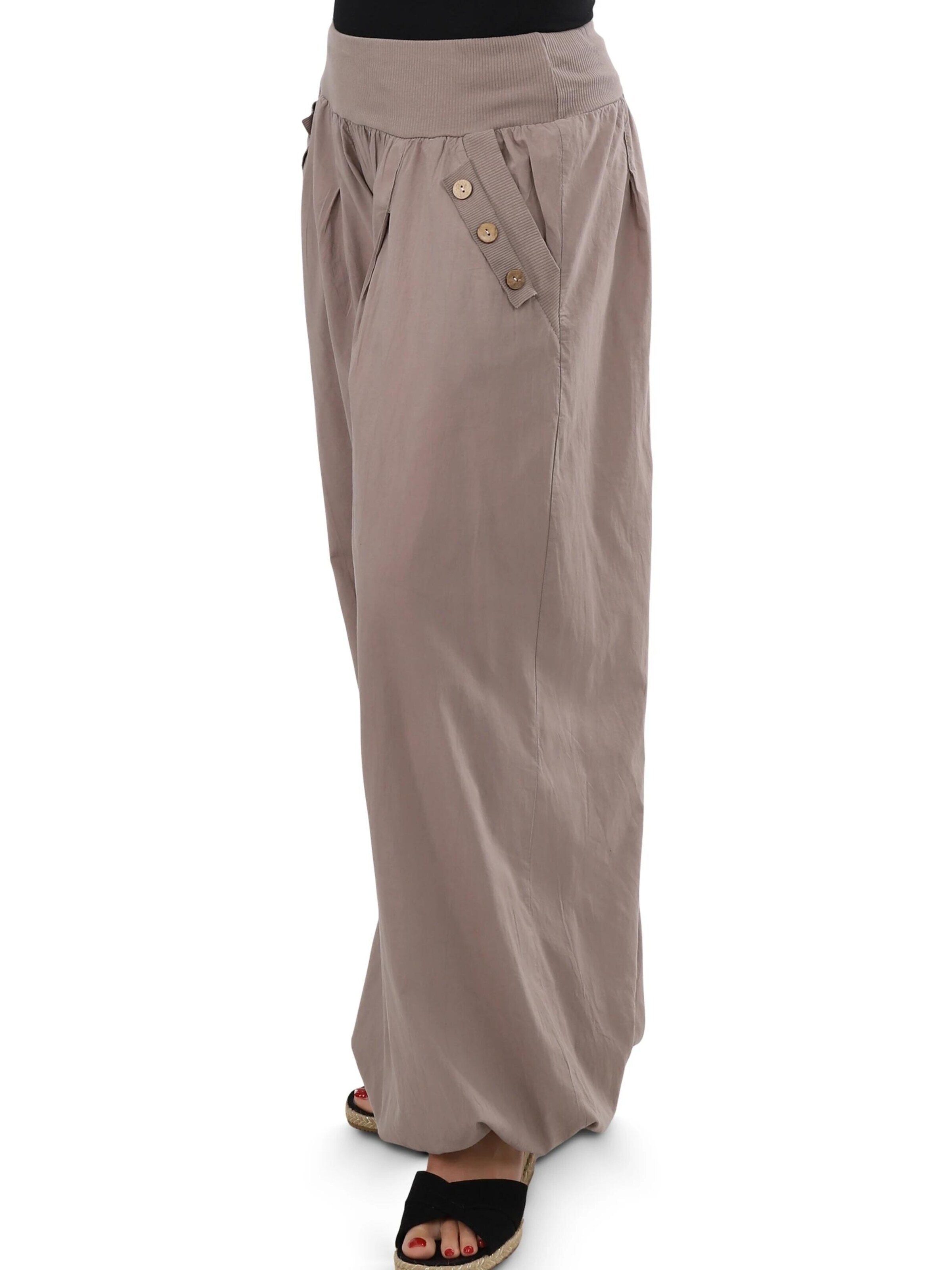 malito more than fashion Loose fit Harem Pants in Brown