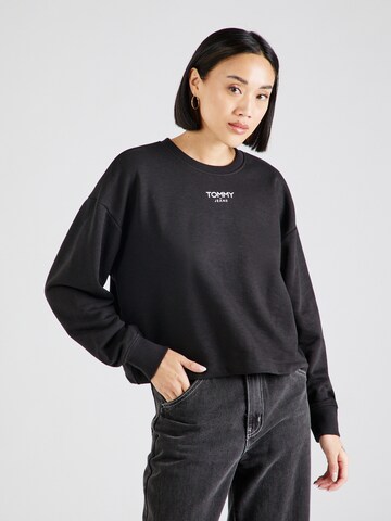 Tommy Jeans - Sweatshirt em preto: frente