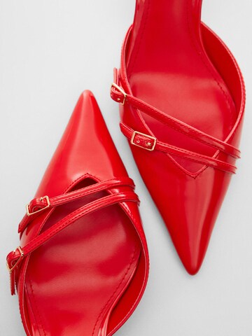 MANGO Slingback Pumps 'Tira' in Red