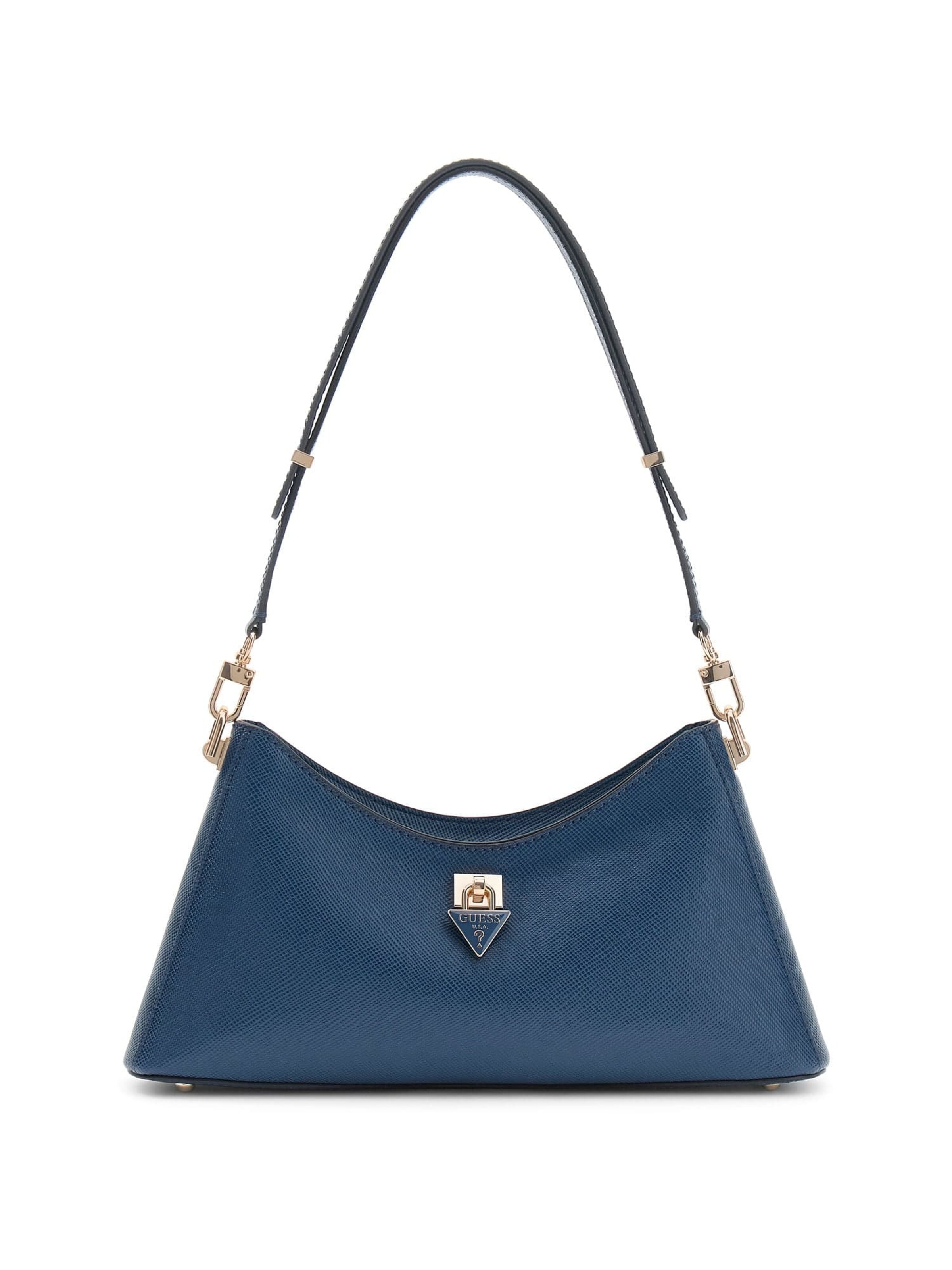 GUESS Schultertasche 'Patsie' in Blau: Vorderseite