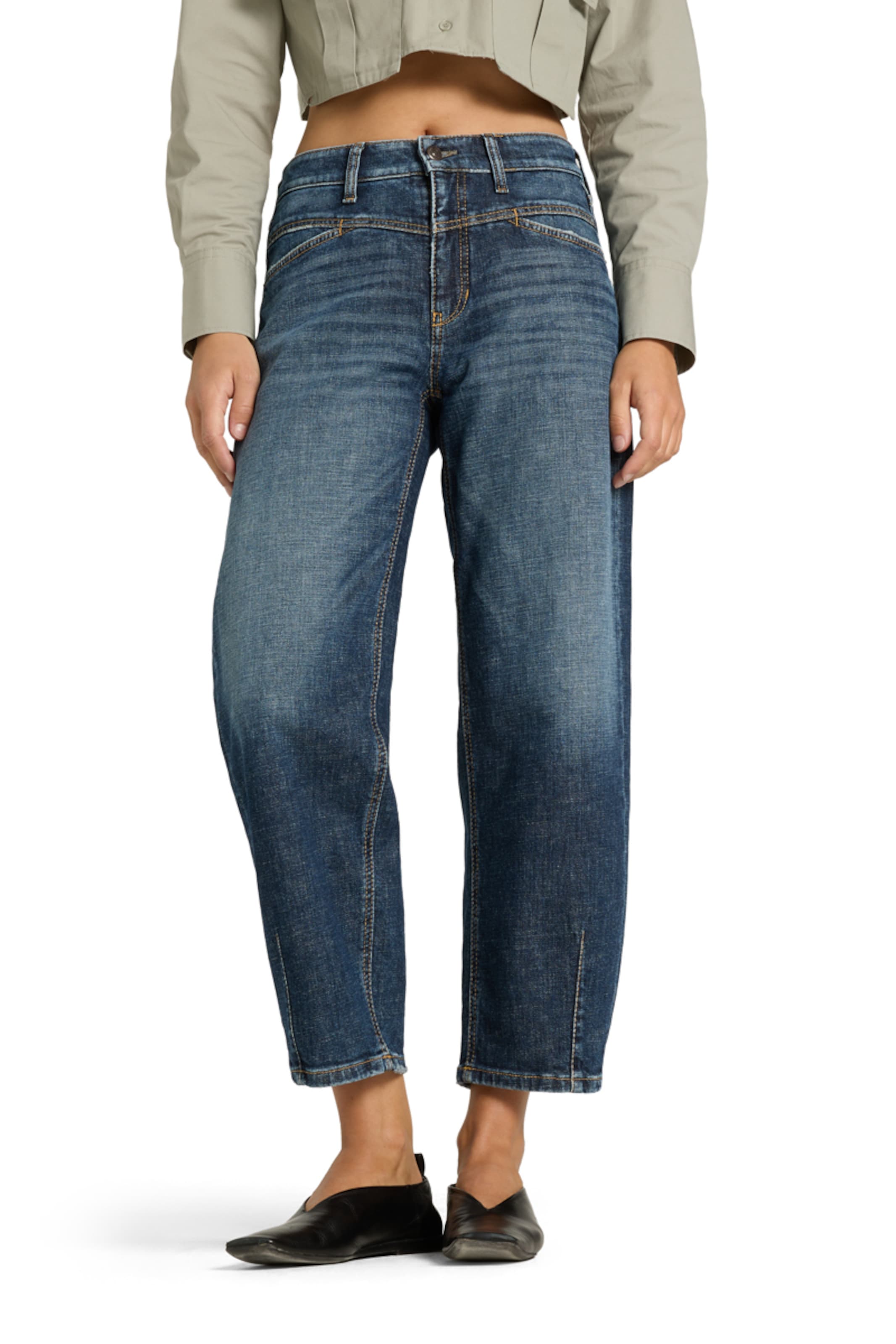 Cambio Vat Jeans 'Elin' in Blauw: voorkant