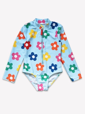 Toby Tiger Badeanzug‌‌‌‌‌‌ in Blau: Vorderseite