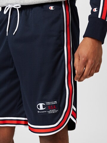 Champion Authentic Athletic Apparel Loosefit Kalhoty 'Legacy' – modrá