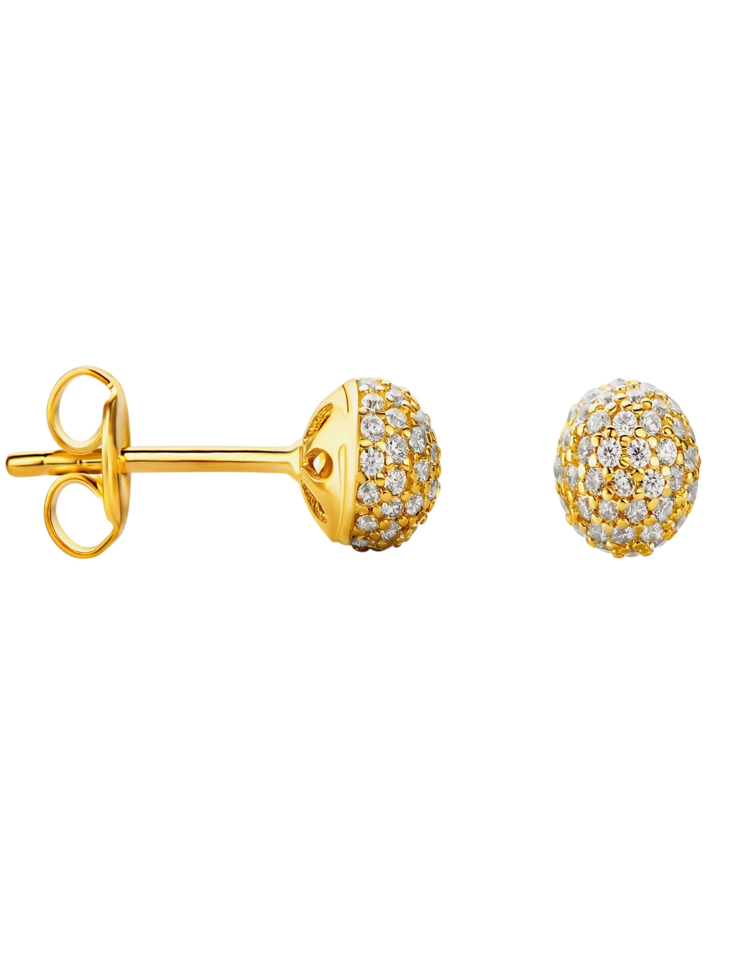 Orecchini 'Ohrringe aus 585 Gelbgold' di DIAMANT LETERNEL in oro: frontale