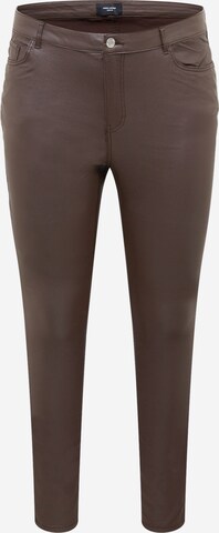 Vero Moda Curve Skinny Jeans 'SOPHIA' in Brown: front