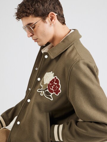 Les Deux Jacke 'Felipe Varsity' in Grün