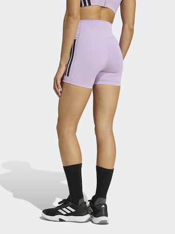 ADIDAS PERFORMANCE Skinny Sportbroek 'Optime' in Lila