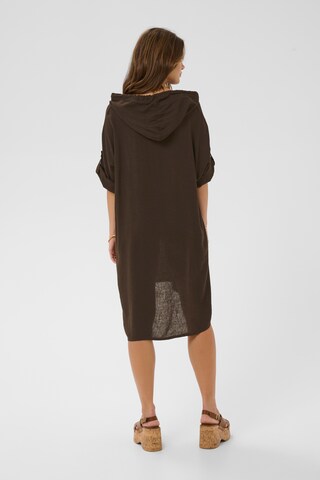 Cream Jurk 'Lark' in Bruin