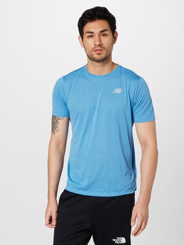 new balance Performance shirt in Blue: front