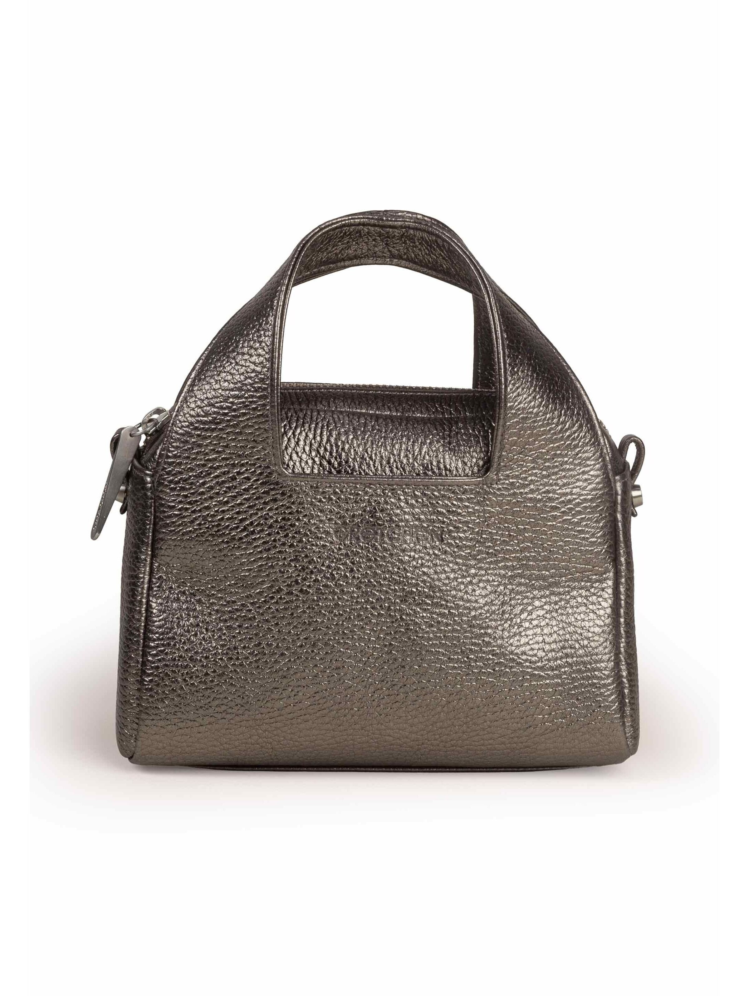 Gretchen Handtasche 'Ruby' in Silber: Vorderseite