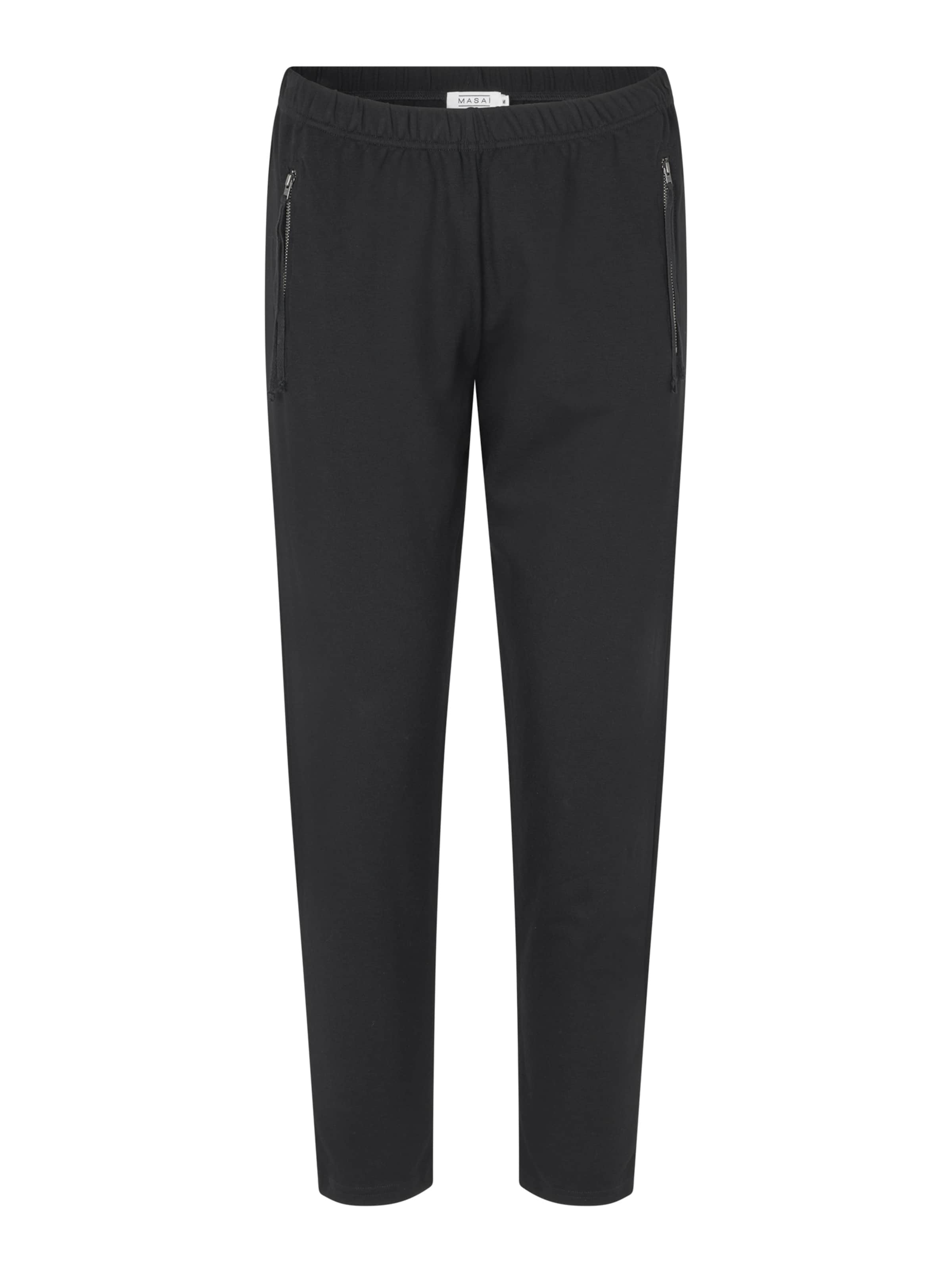 Masai Tapered Bukser 'Parissi' i sort: forside