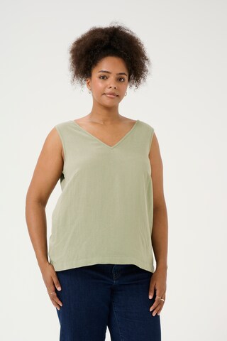 KAFFE CURVE Top 'Mille' in Green: front