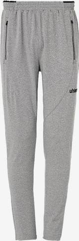 UHLSPORT Workout Pants in Grey: front