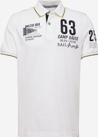 CAMP DAVID Shirt 'Cruise North' in Wit: voorkant