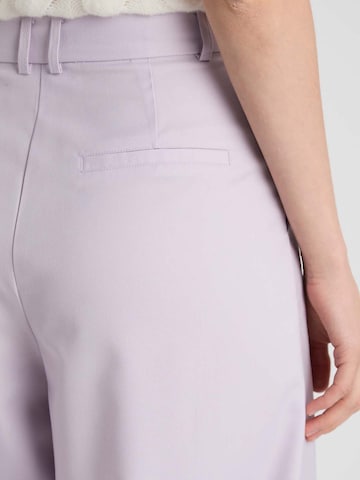 GUIDO MARIA KRETSCHMER FOR BRIDGERTON Wide Leg Bukser med lægfolder 'Kate' i lilla