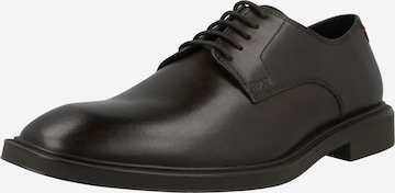 HUGO Δετό παπούτσι σε καφέ: μπροστά