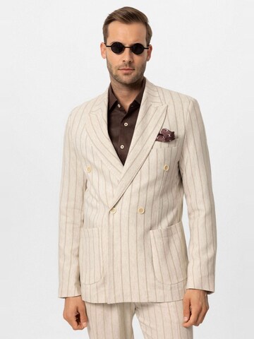Coupe regular Veste de costume Antioch en gris : devant