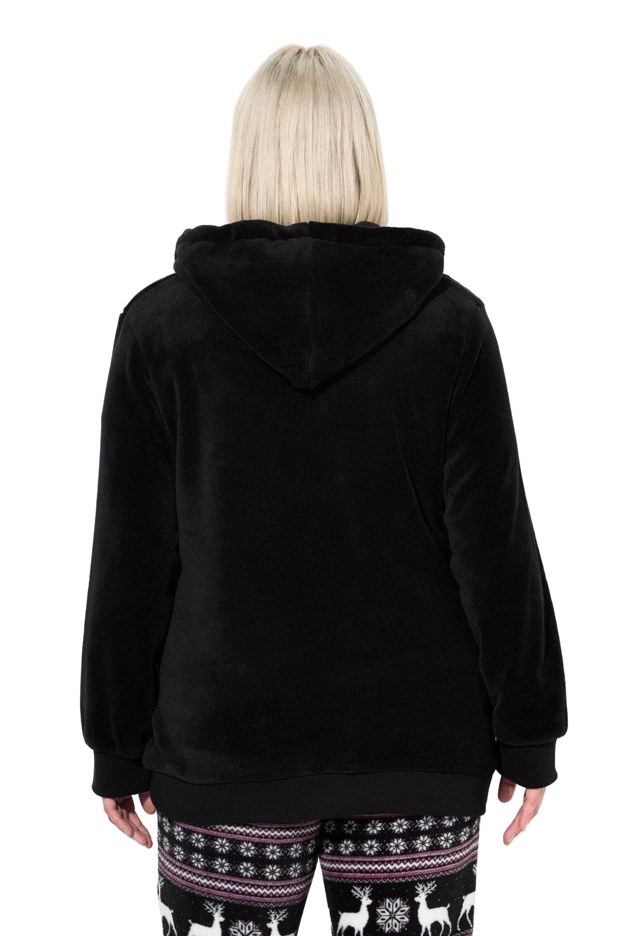 Ulla Popken Sweatshirt in Schwarz