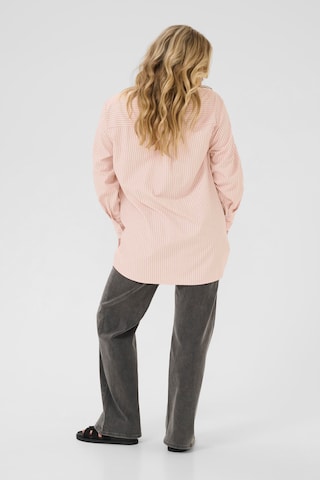 KAFFE CURVE Shirt in Roze