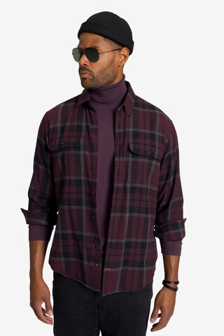 Coupe regular Chemise STHUGE en violet : devant