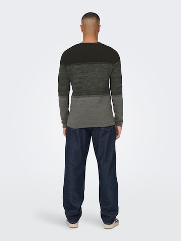 Only & Sons Regular Fit Pullover 'PANTER' i sort