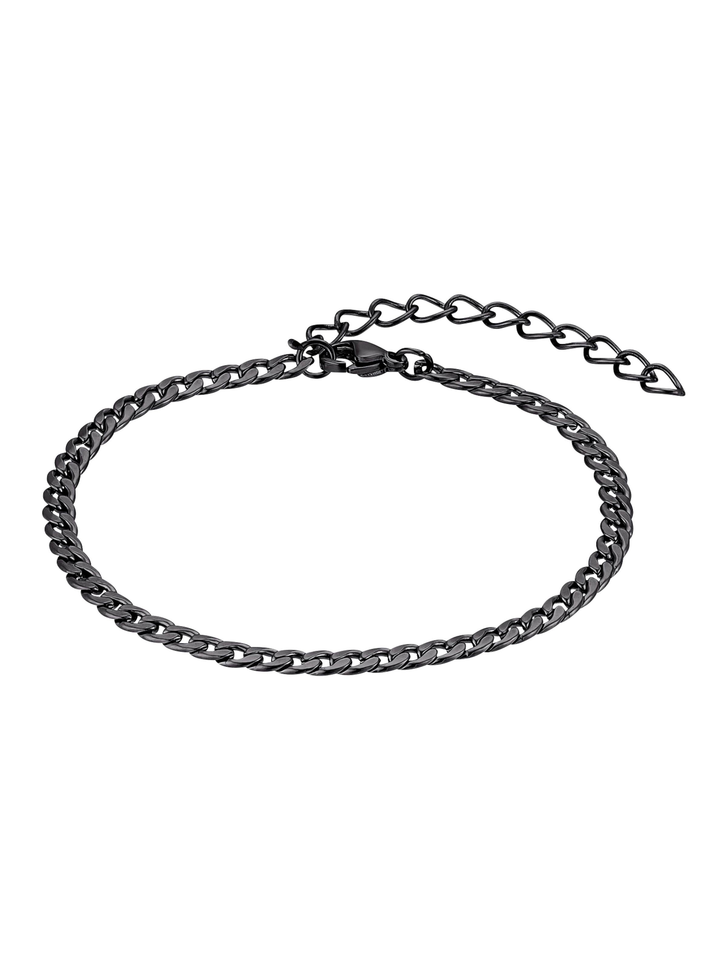 Heideman Armband 'Sascha' in Schwarz: Vorderseite