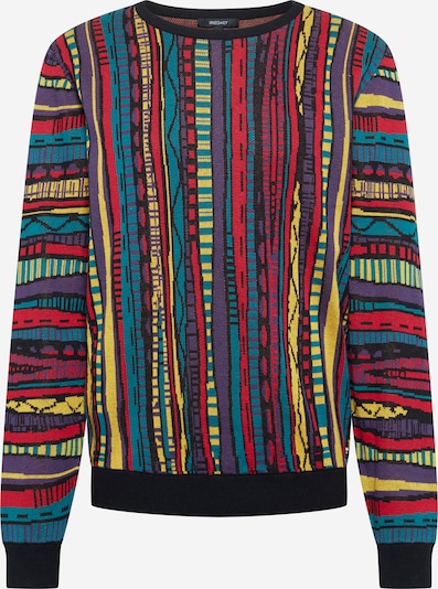 Iriedaily Pull-over 'Theodore Summer' en jaune / pétrole / baie / grenadine / noir, Vue avec produit