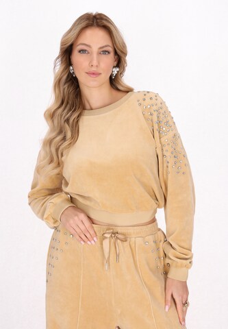 faina - Sweatshirt em bege: frente