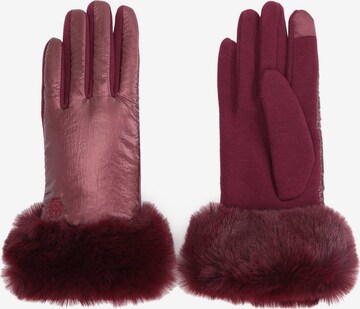 Kazar Full Finger Gloves in Red