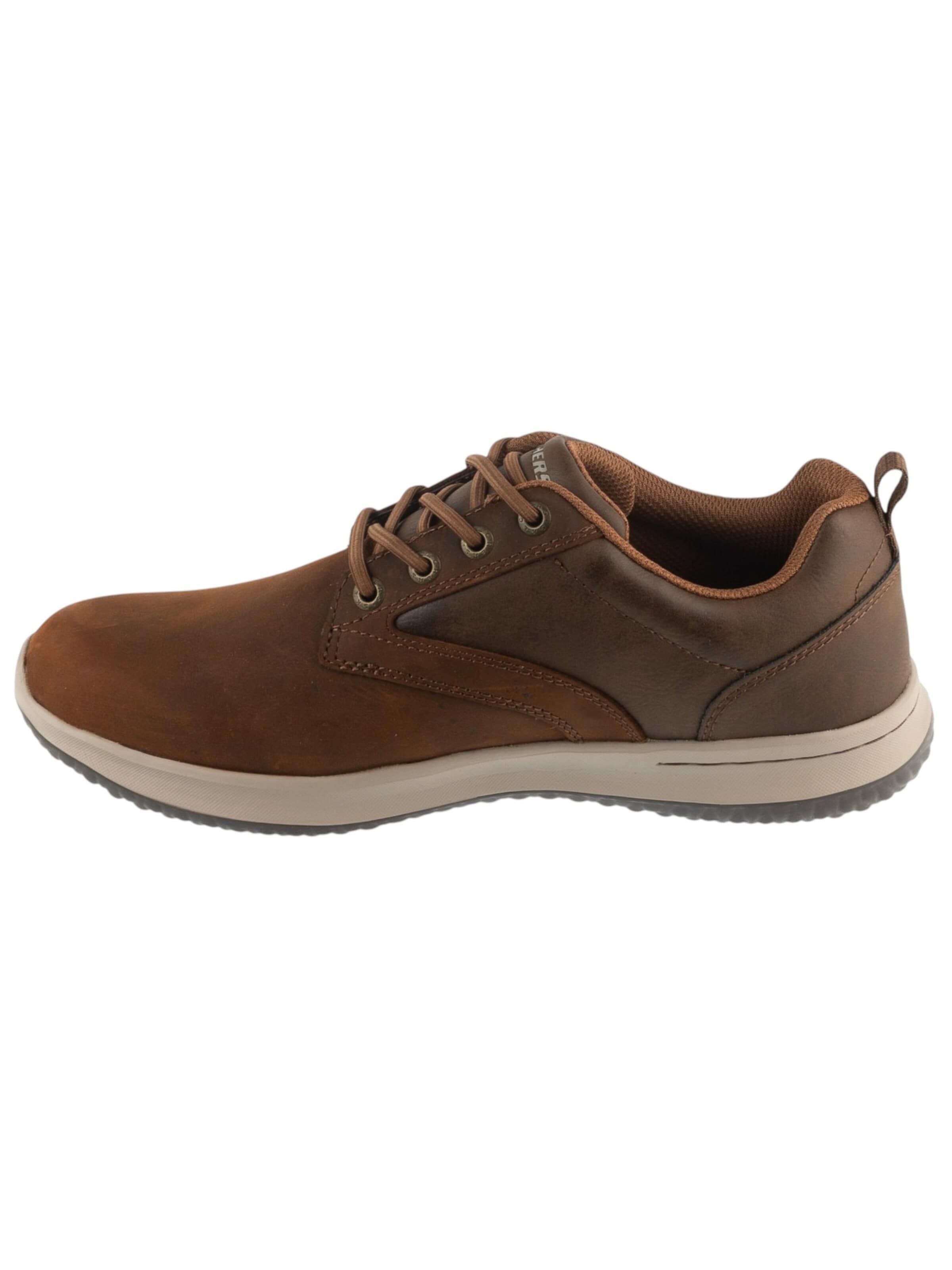SKECHERS Sportlicher Schnürschuh 'Skechers Delson Antigo'‌‌‌‌ in Braun