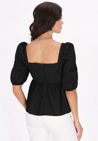 faina Blouse in Zwart