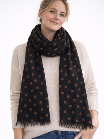 COLLEZIONE ALESSANDRO Scarf 'Pünktchen' in Black