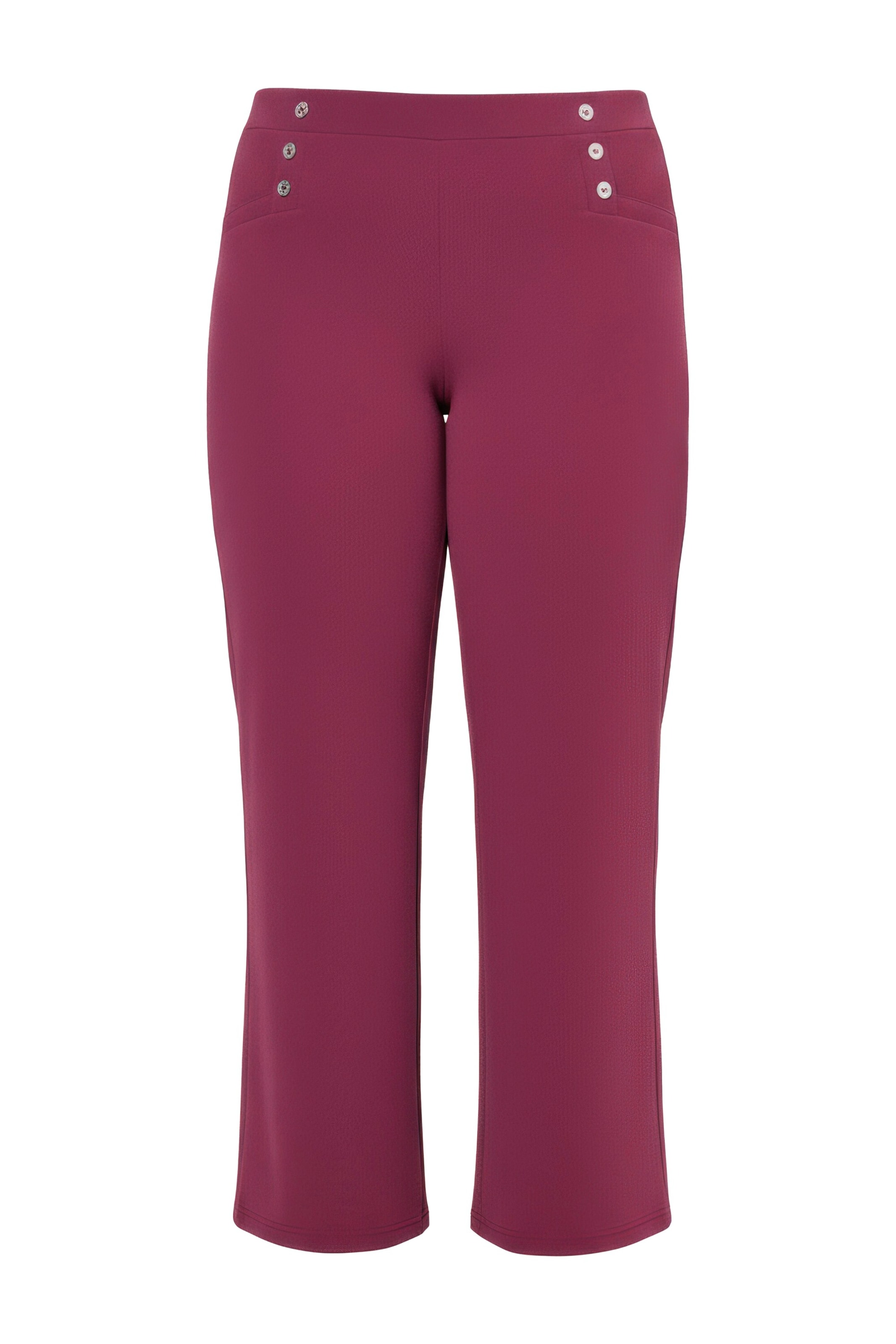 MIAMODA Regular Trousers in Brown: front