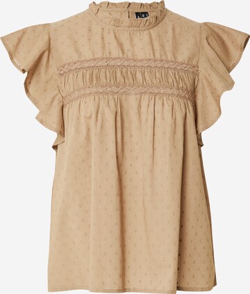 VERO MODA Blouse 'TRINE' in Beige: front