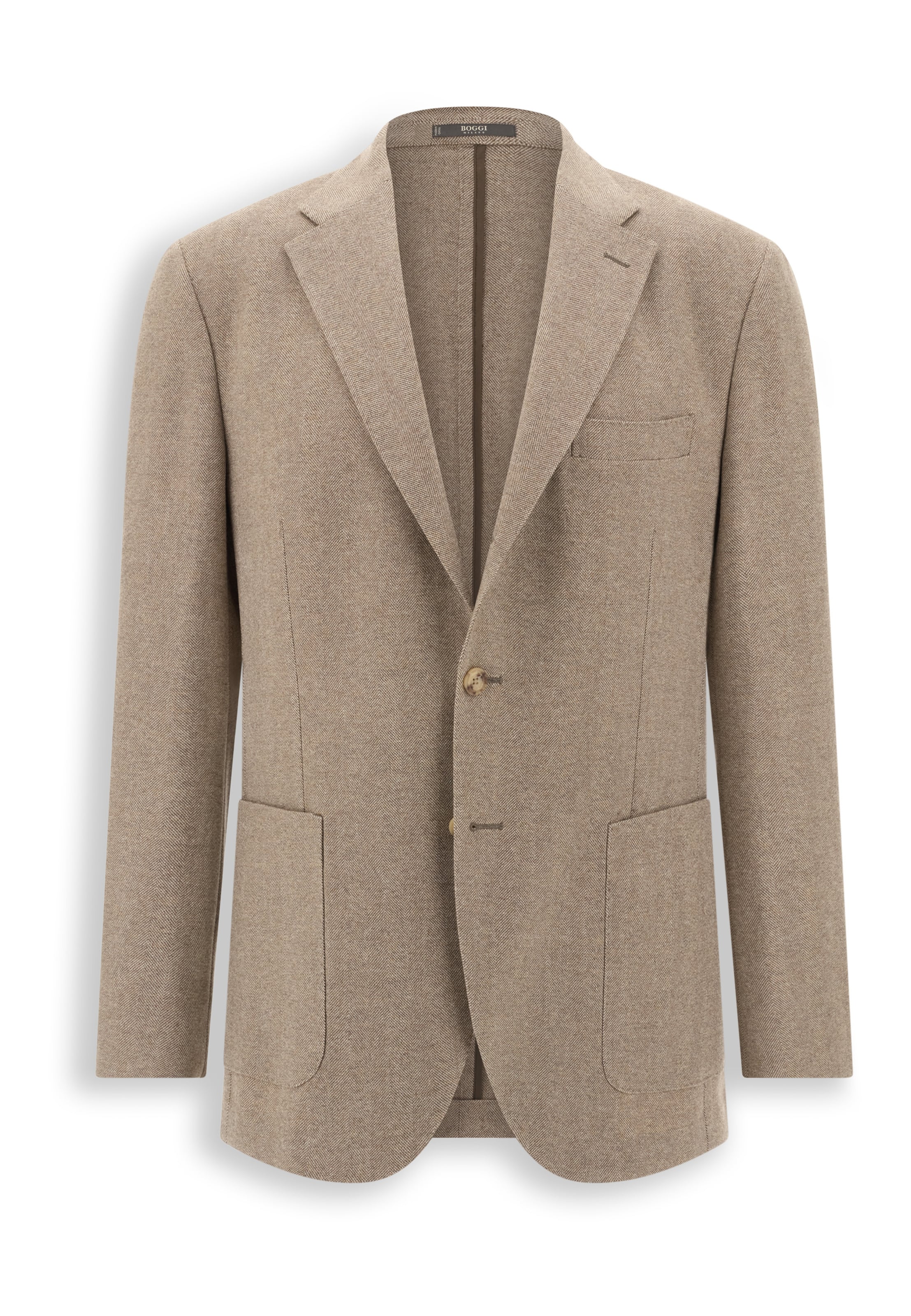 Coupe regular Veste de costume Boggi Milano en gris : devant