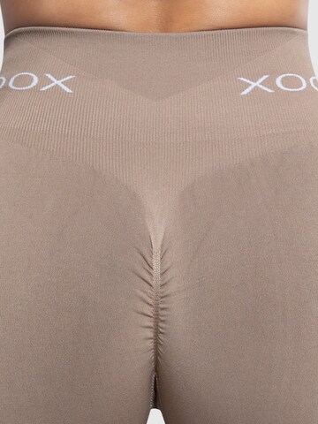Smilodox Skinny Sports trousers 'Azura' in Brown