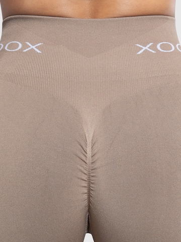 Smilodox Skinny Sporthose 'Azura' in Braun