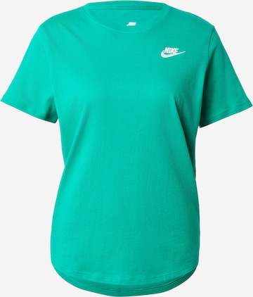 Nike Sportswear Majica 'CLUB' | zelena barva: sprednja stran