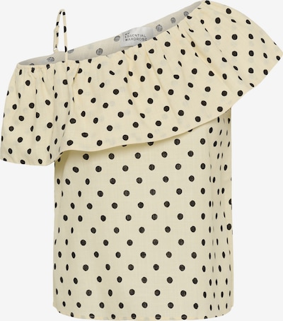 My Essential Wardrobe Bluse 'MWNada Florence' in XS in pastellgelb / schwarz, Produktansicht