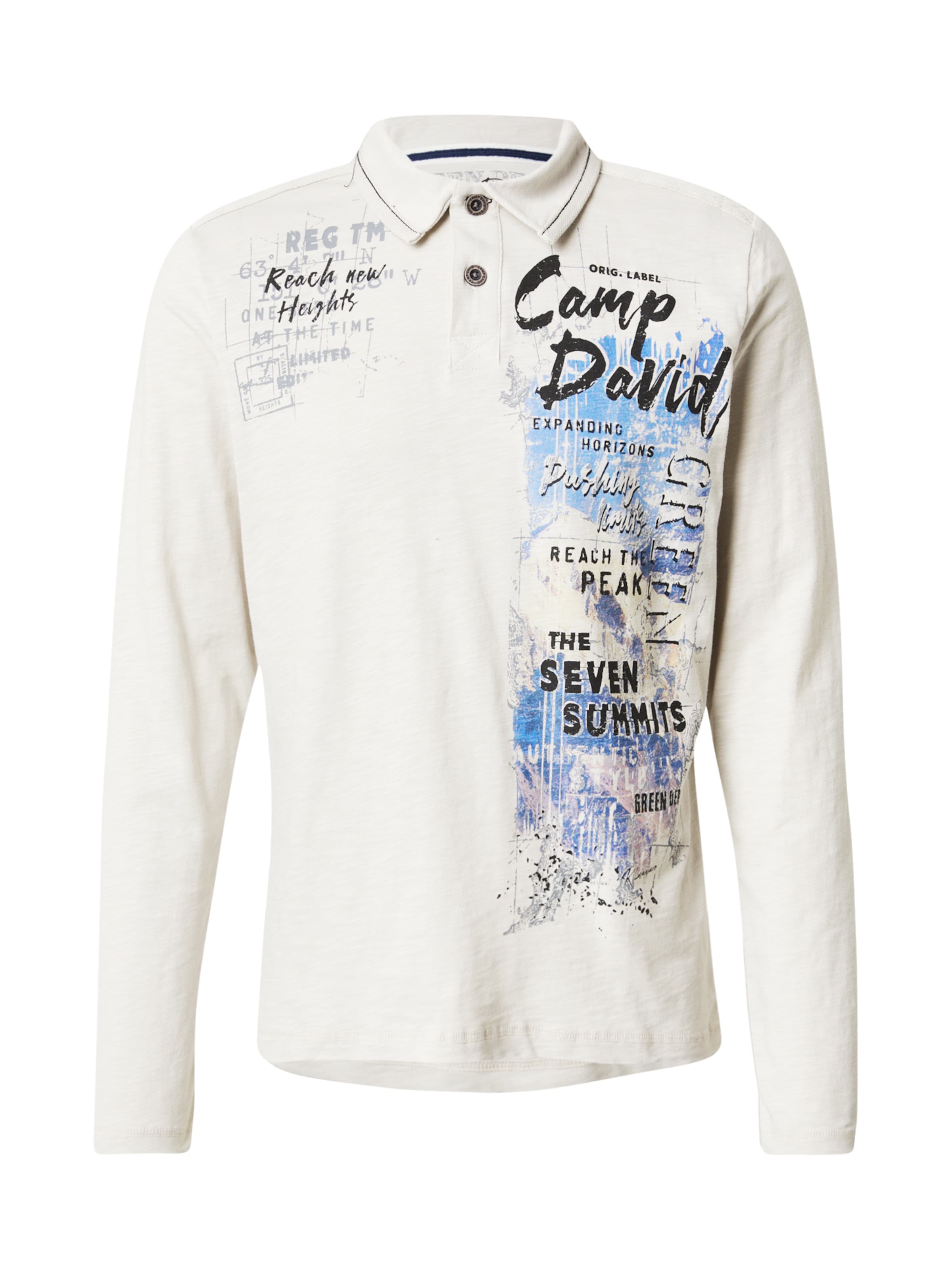 Tricou de la CAMP DAVID pe gri: față