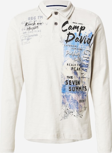 CAMP DAVID Majica u azur / bež siva / crna, Pregled proizvoda