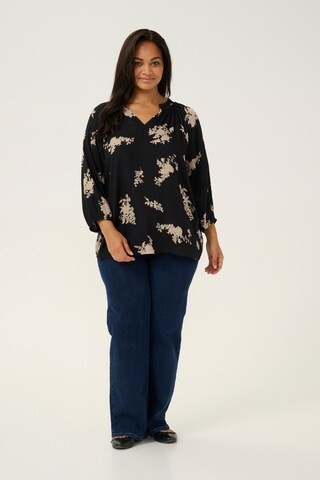 KAFFE CURVE Blouse 'KC Sigrida' in Black