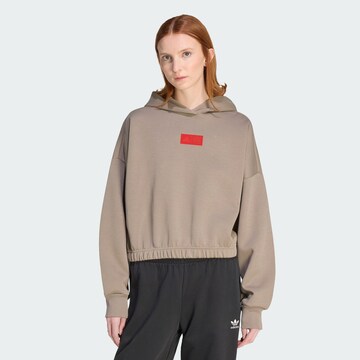 ADIDAS PERFORMANCE Sportief sweatshirt 'AUDI REVOLUT F1 TEAM ELEVATED' in Bruin: voorkant