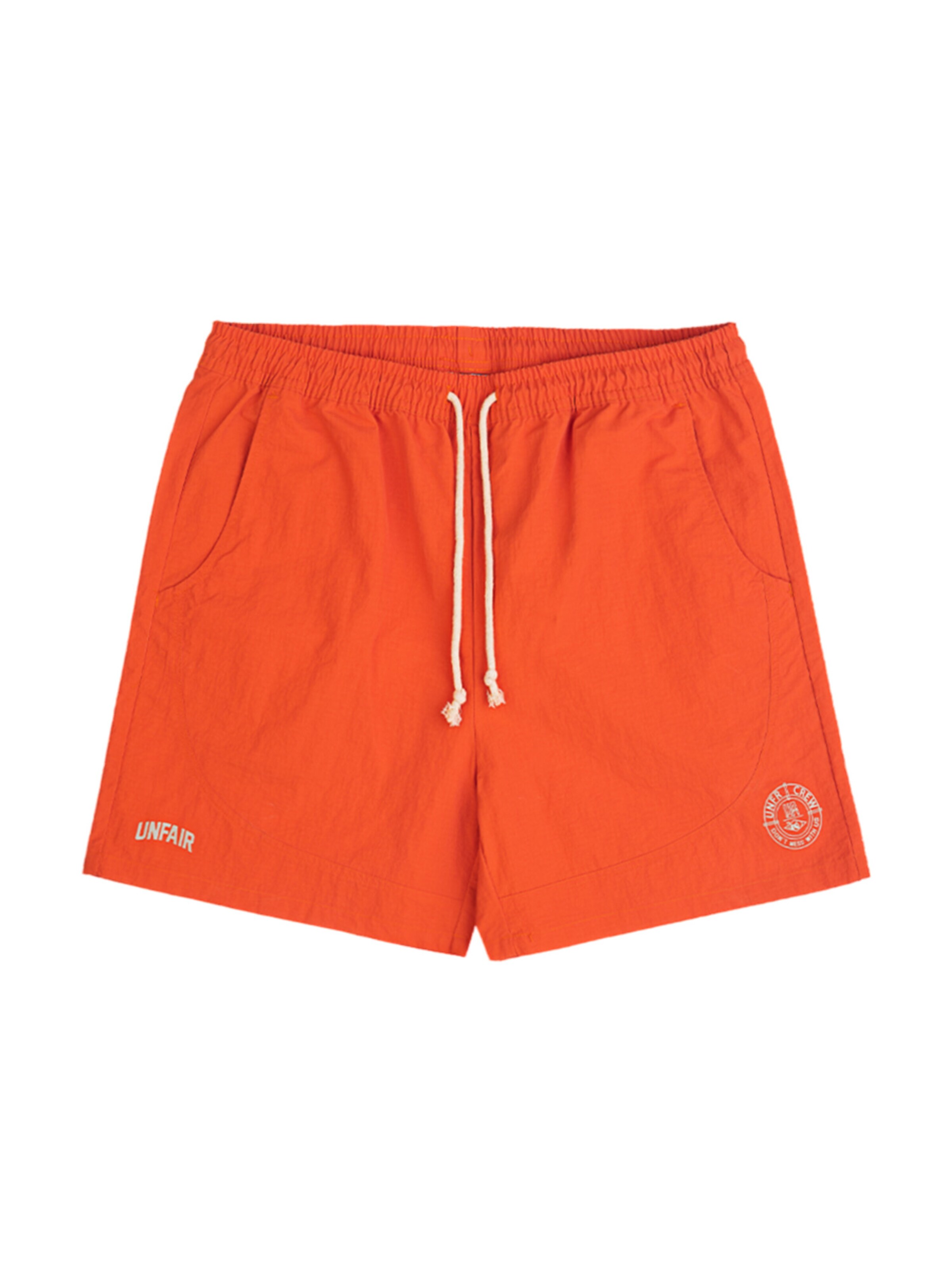 Unfair Athletics Board Shorts 'Two Sides' in Red: front