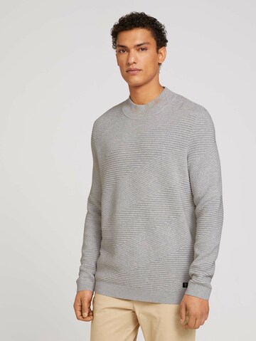 TOM TAILOR DENIM Pullover in Grau