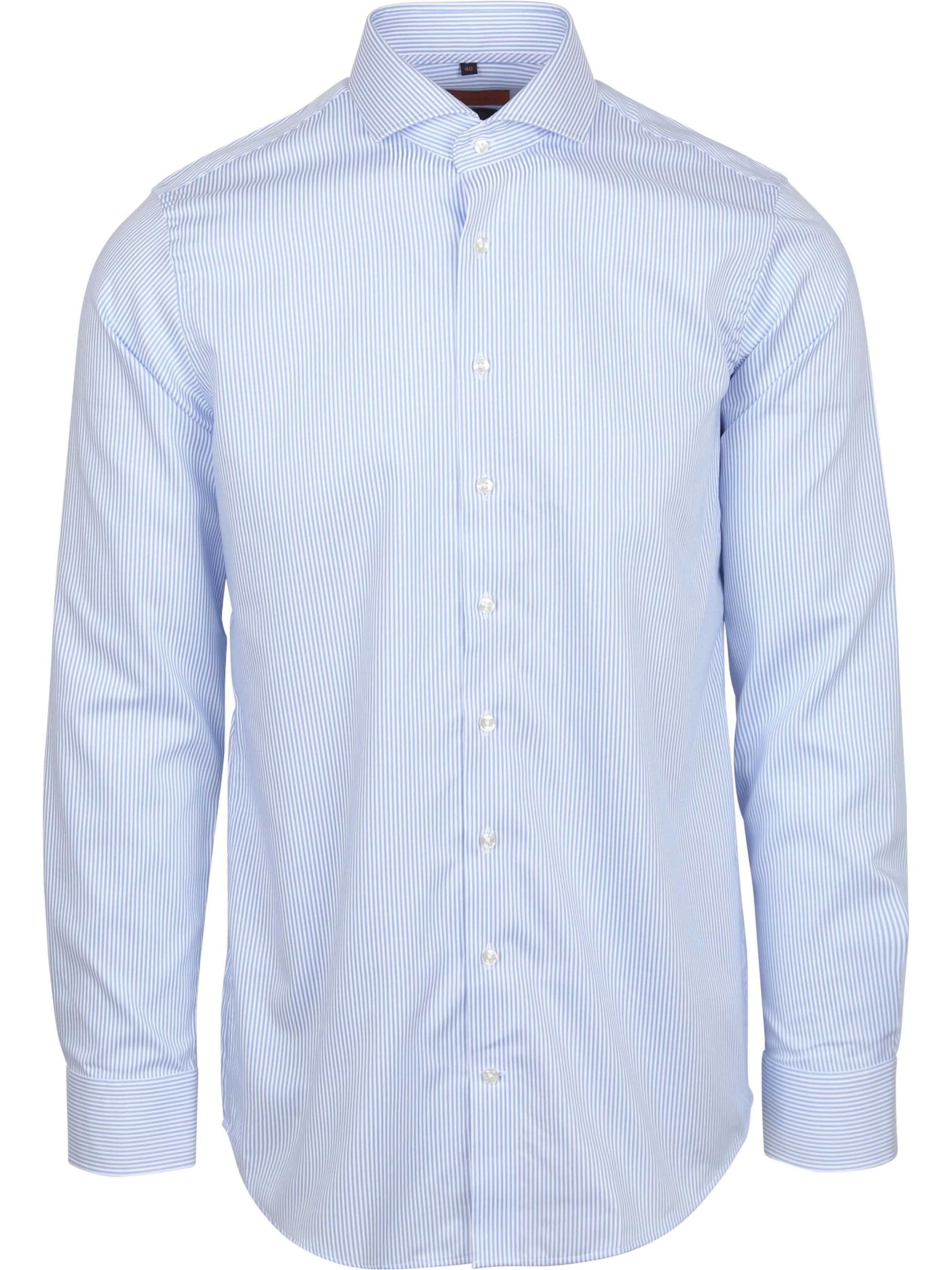 Suitable Slim fit Overhemd in Blauw