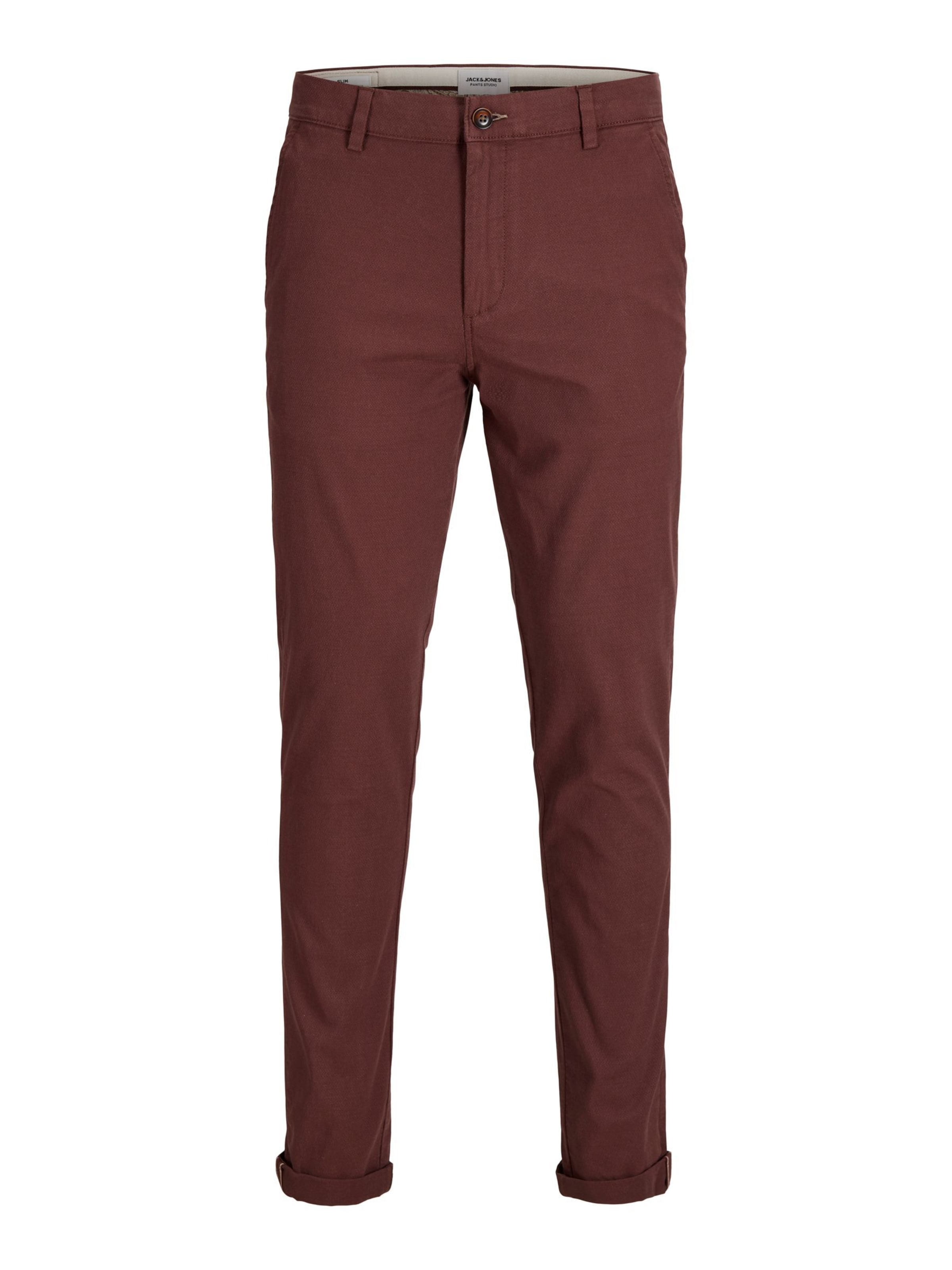 JACK & JONES Chino Pants 'JPSTMarco JJFury' in 33/32 in Chestnut brown, Item view