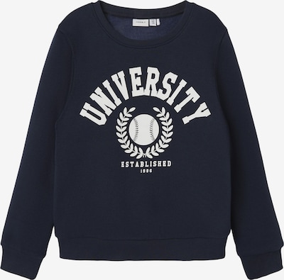 NAME IT Sweatshirt 'Tille' i natblå / hvid, Produktvisning