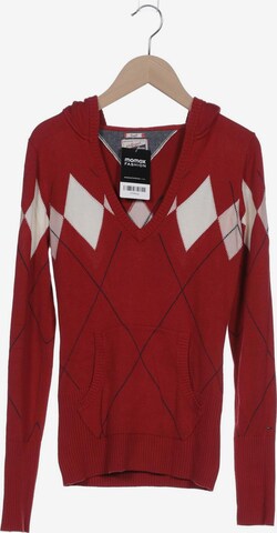 Tommy Jeans Sweatshirt & Zip-Up Hoodie in S in Red: front